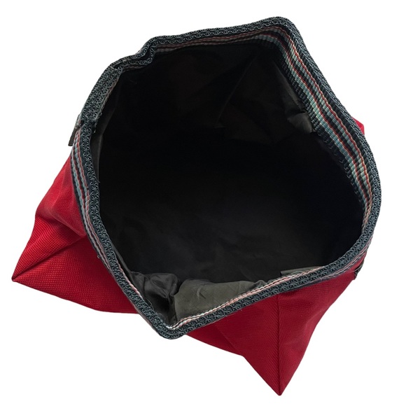 2 Dog Collapsible Bowls Travel Hiking Camping RED ABO GEAR M/L - Picture 6 of 14